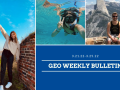 g.e.o. weekly bulletin march 21 with images of students traveling