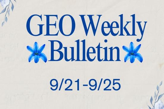 GEO Weekly Bulletin 