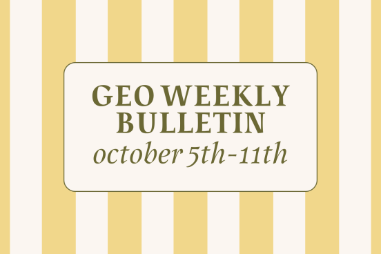 GEO Weekly Bulletin 