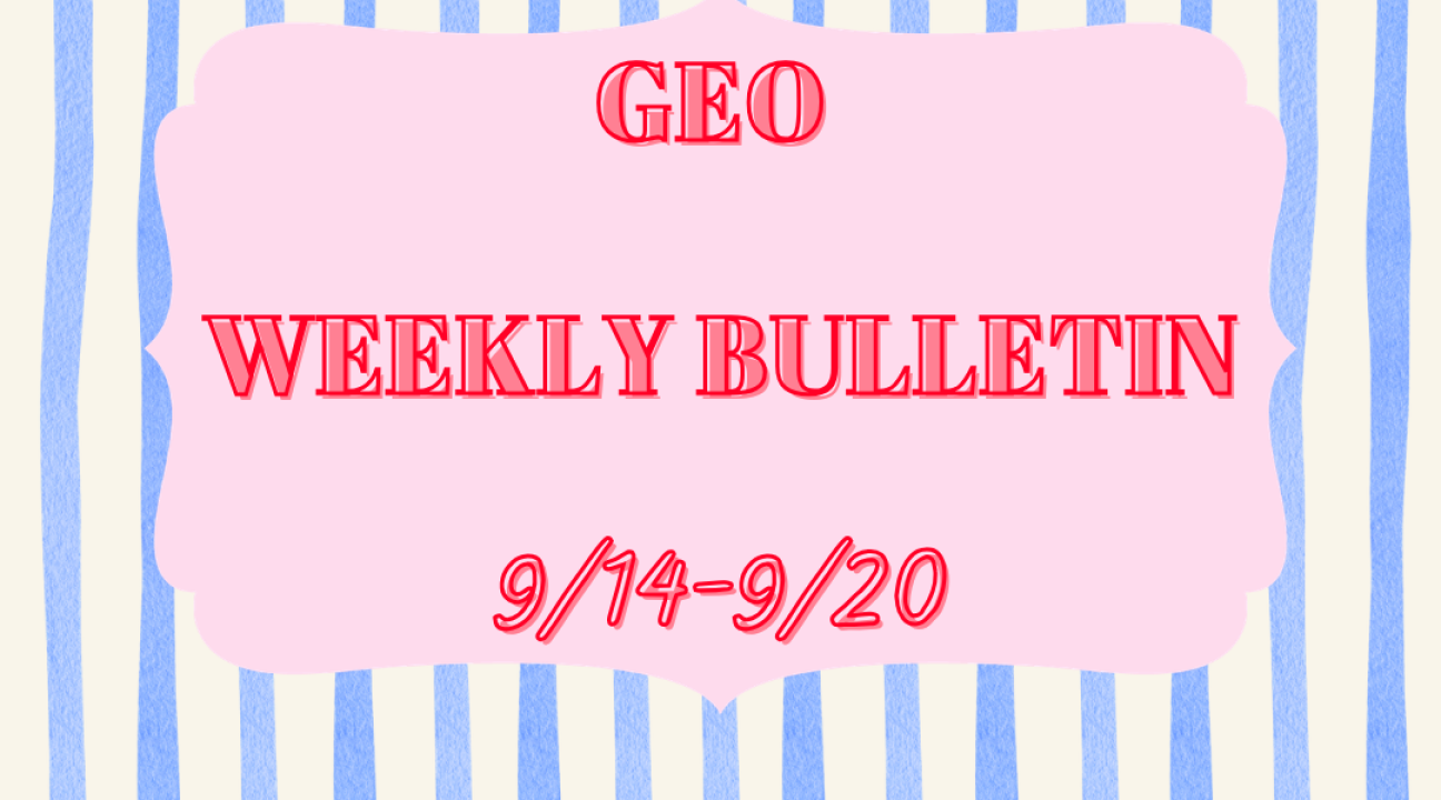 Weekly Bulletin Week 9/14-9/20