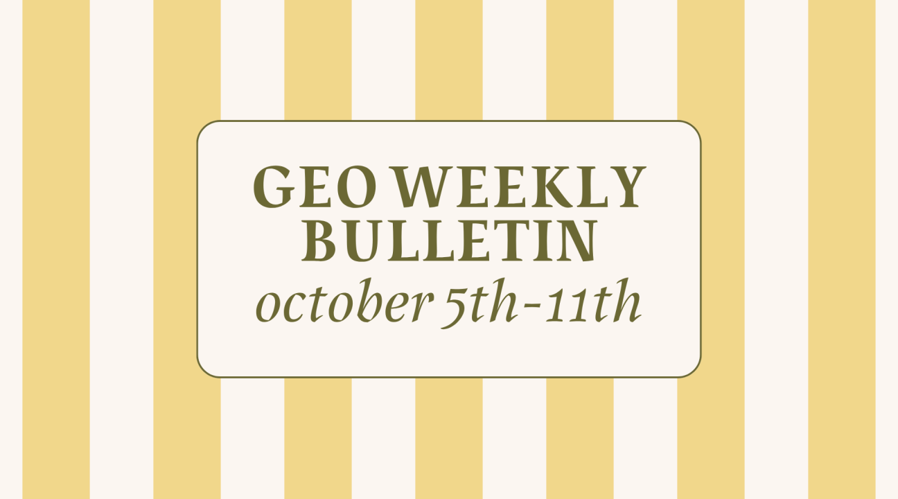 GEO Weekly Bulletin 