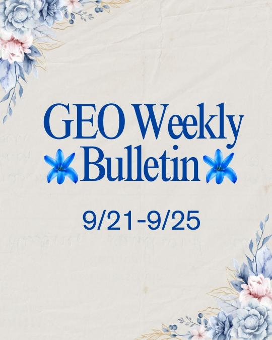 GEO Weekly Bulletin 