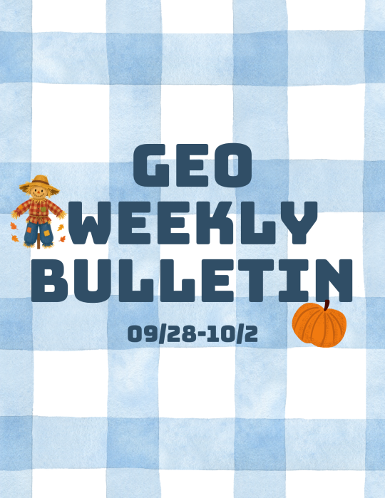 GEO Weekly Bulletin 