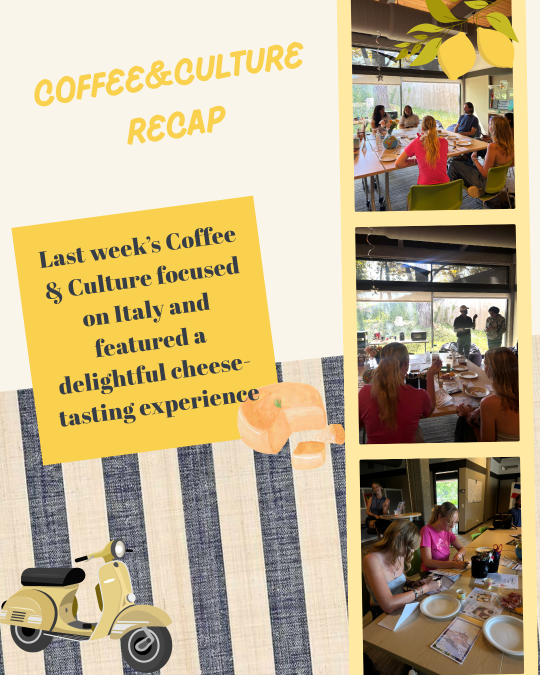 Coffee&Culture Recap with fellow students and ambassadors