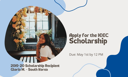Apply for IEEC scholarship due May 1 with image of previous scholarship winner
