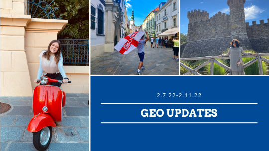 GEO Updates 2/7/22 with images of students abroad