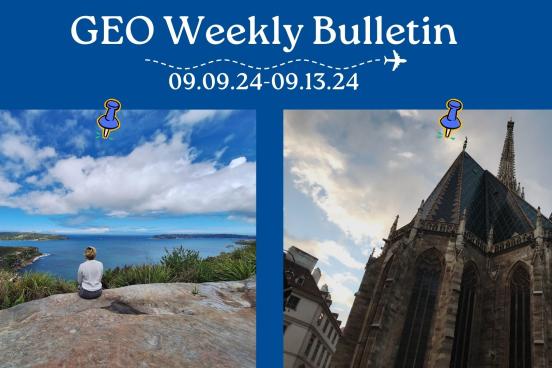 bulletin header image with picture of girl looking at ocean
