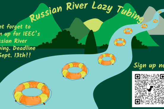 drawing of tubes floating down river