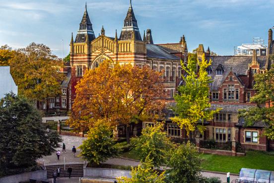 aerial image of university of leeds campus