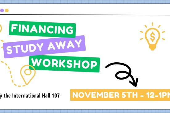 Financing study away workshop flyer