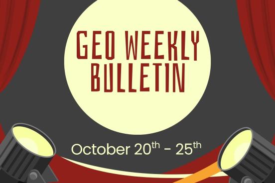 GEO Weekly bulletin October 20th
