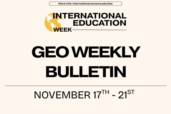 GEO Weekly Bulletin Flyer November 17