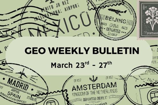 geo weekly bulletin