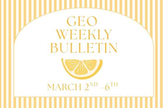 geo weekly bulletin