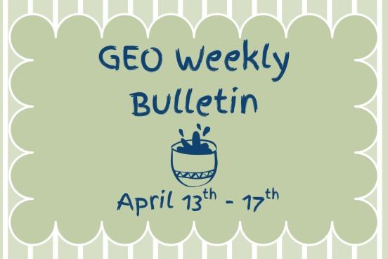 geo weekly bulletin