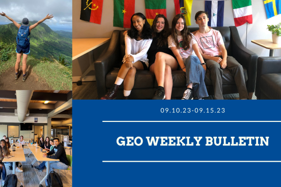 weekly Bulletin cover photo with multiple photos of students