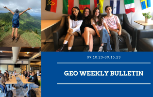 weekly Bulletin cover photo with multiple photos of students