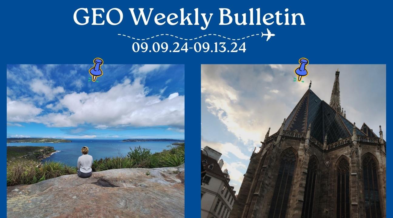 bulletin header image with picture of girl looking at ocean