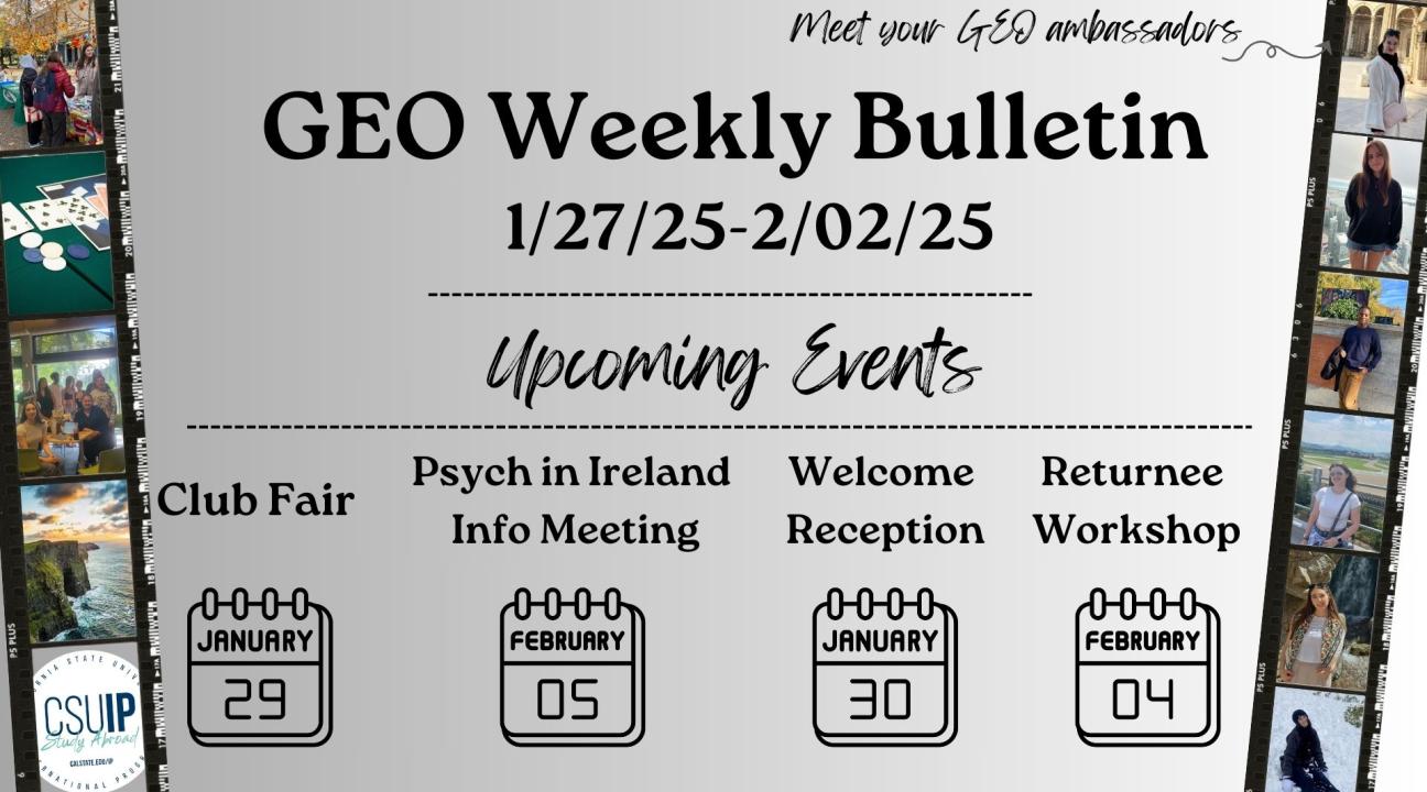 geo weekly bullentin