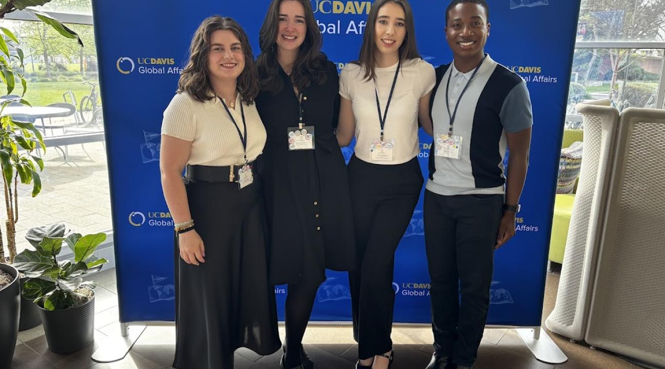 Four ambassadors at UC Davis global learning conference