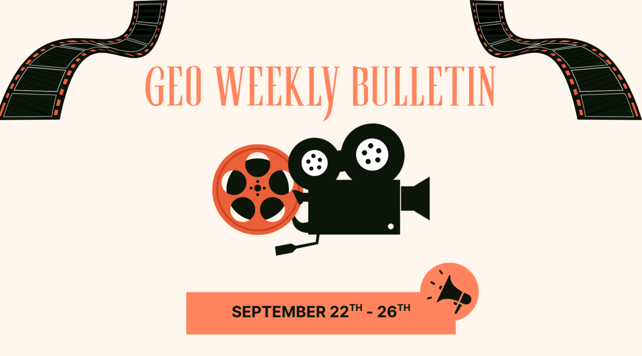 GEO Weekly Bulletin September 22th