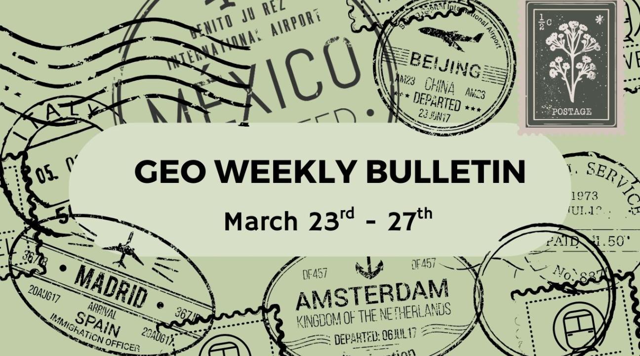 geo weekly bulletin