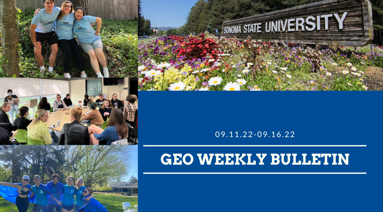 Weekly Bulletin with images of students