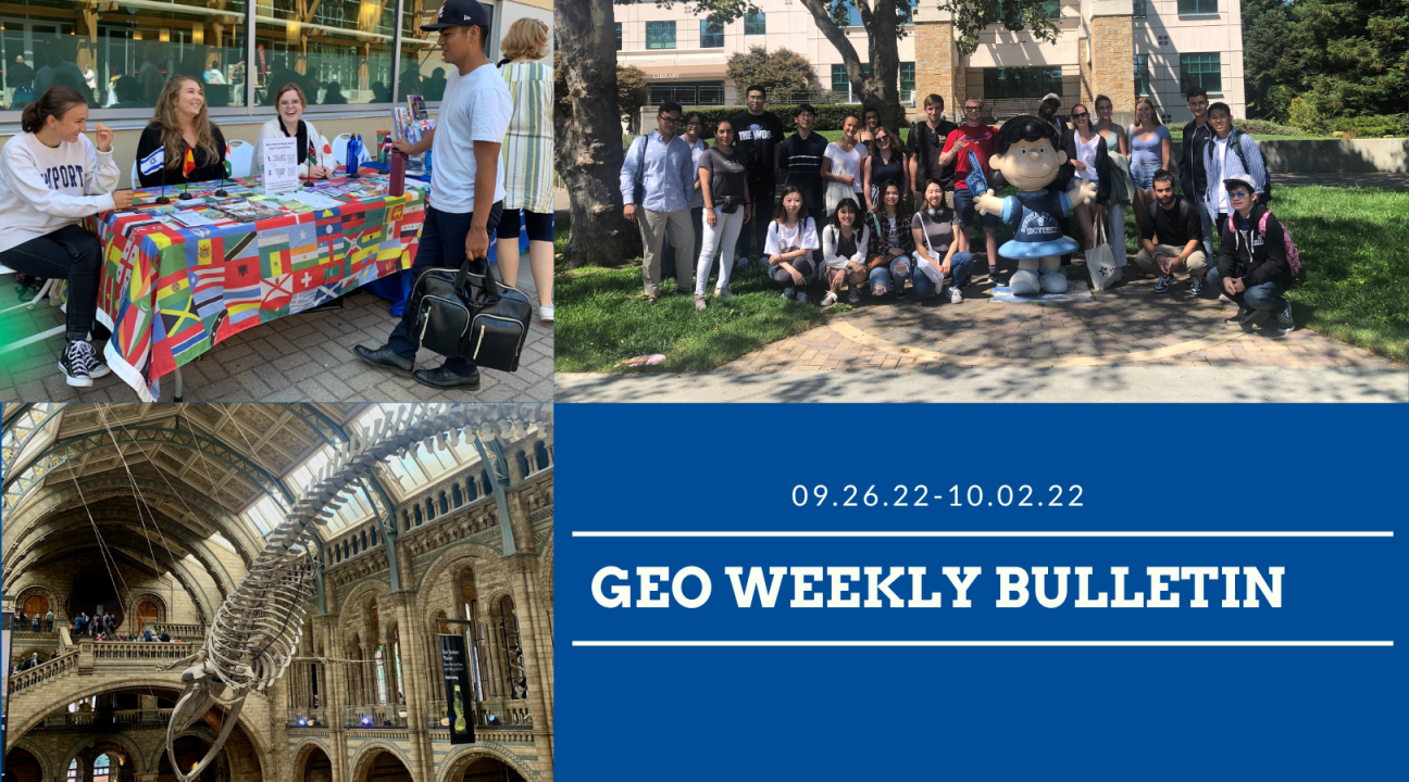 GEO Bulletin with images of students