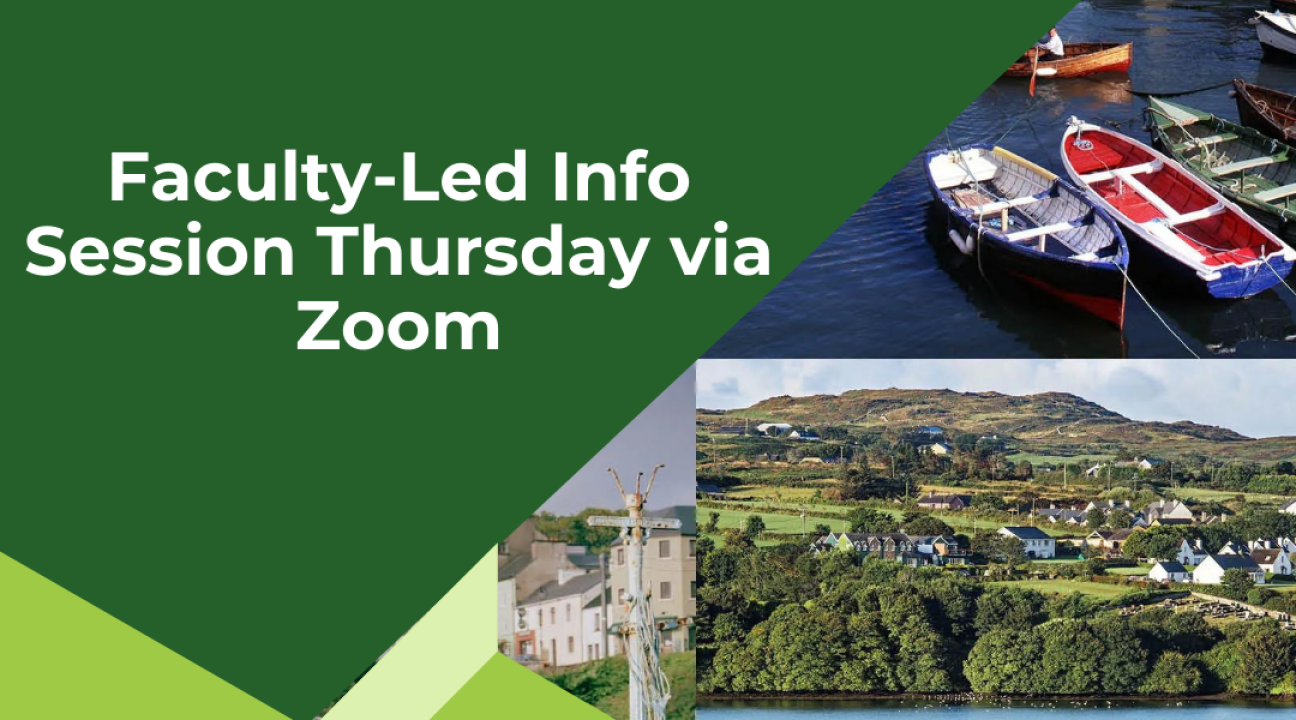 faculty led program in Ireland with images