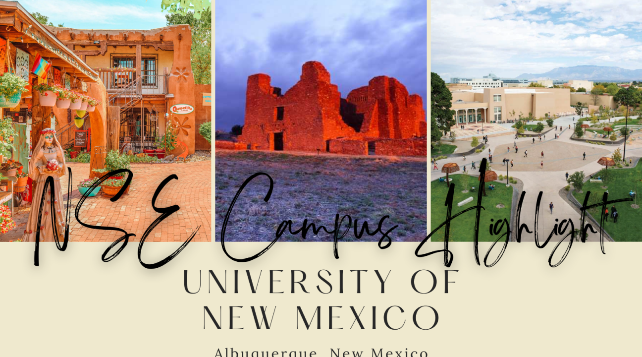 NSE Campus Highlight of University of New Mexico with images from camps and state