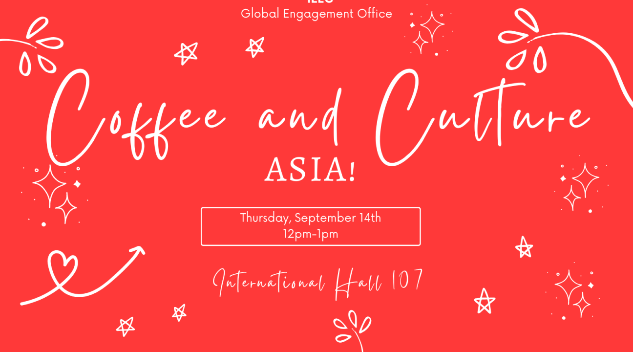 Coffee and culture Asia on Thursday red flyer