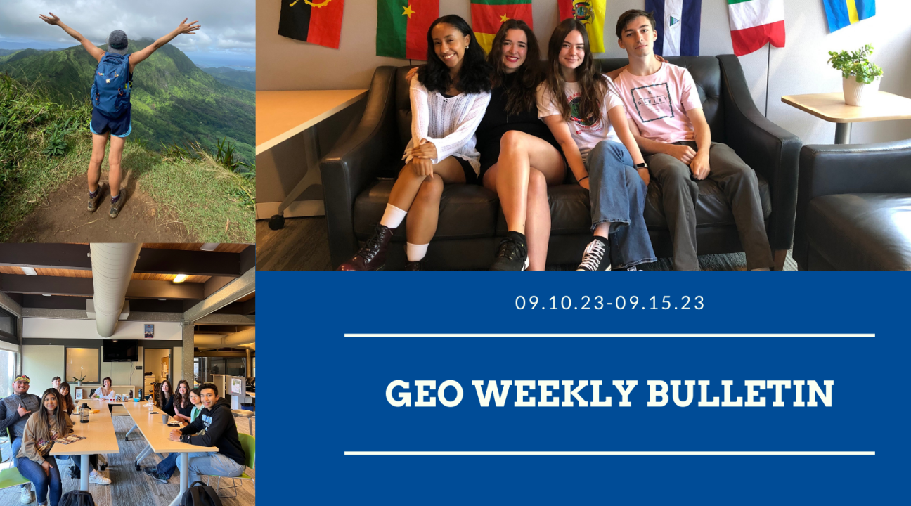 weekly Bulletin cover photo with multiple photos of students