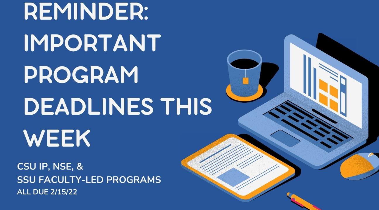 image of computer - deadline reminder