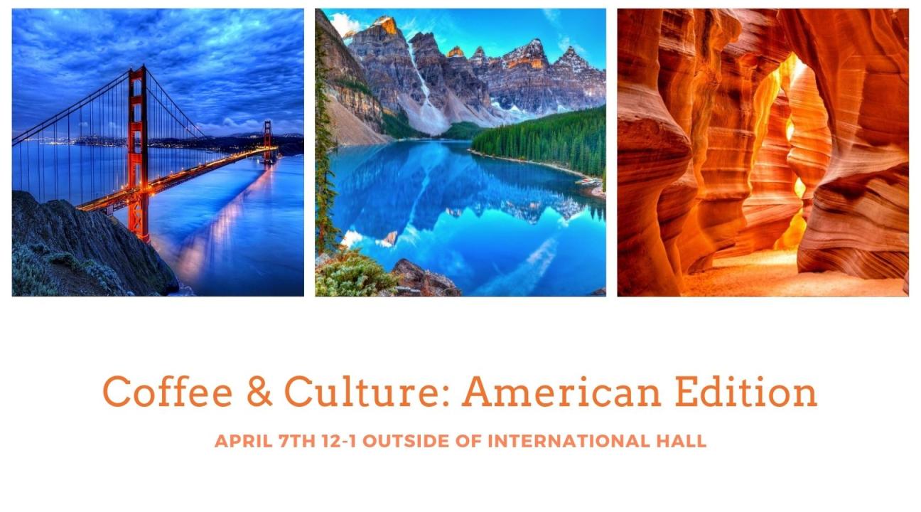 Coffee and culture america with images of american sites