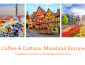 Coffee and culture mainland Europe with pretty images of European villages