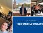 Image that says GEO Weekly Bulletin with photos of students.