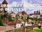 burgundy school of business with image of city of burgundy