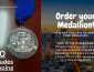 Left image shows the Global Scholar medallion, left image is of a city at dusk, text is info on how 