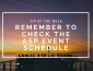 Background photo is of people standing at the end of a pier at dusk; it reads "Remember to check the