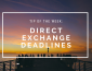 Background photo is a of people on a pier at sunset; it reads "Tip of the week: Direct Exchange Dead