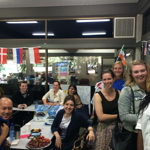 Group of international students and ambassadors