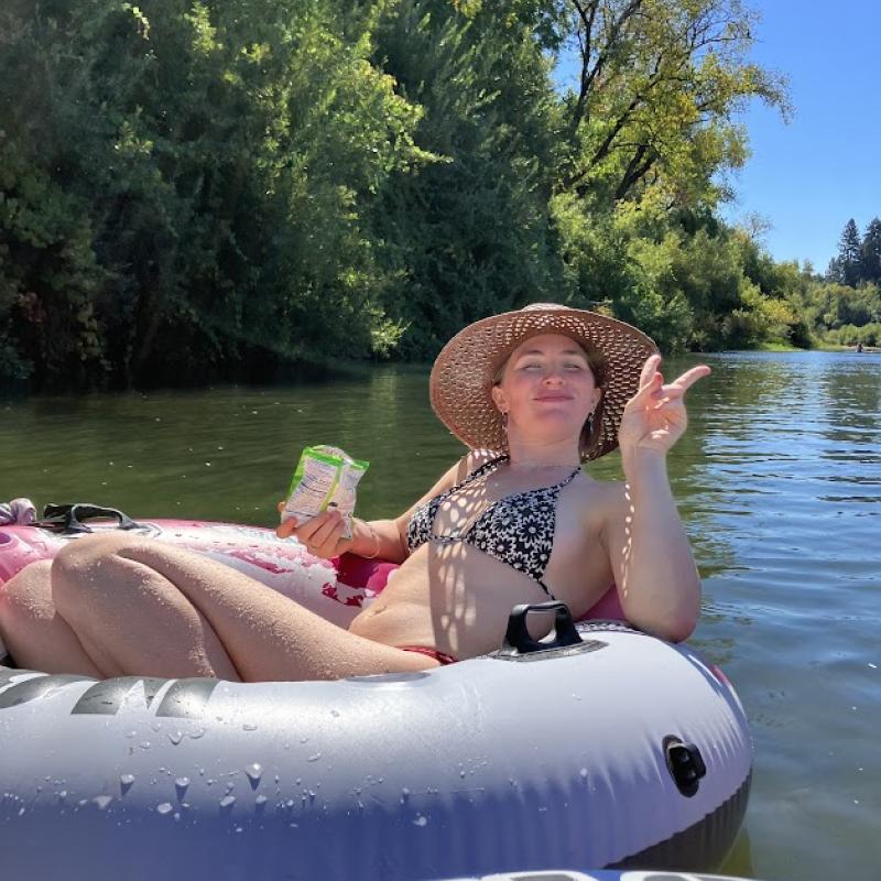 Floating down the Russian River