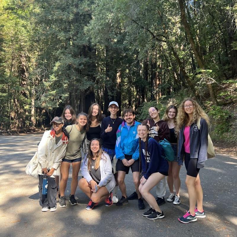 Students at armstrong woods