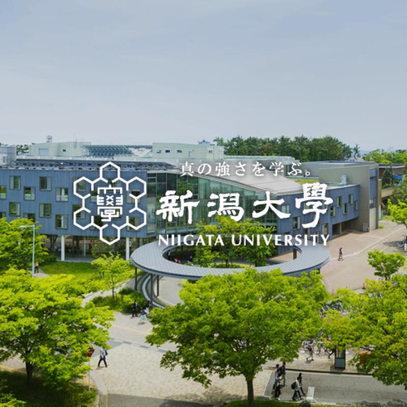 Niigata campus with logo