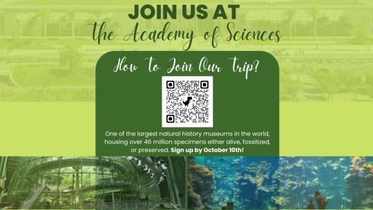 qr code for signing up for academy of sciences trip