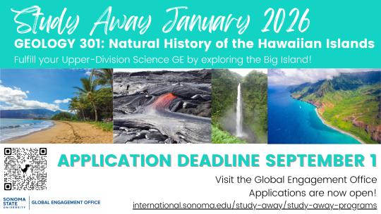 digital flyer of hawaii program with text, qr code, and images from Hawaii