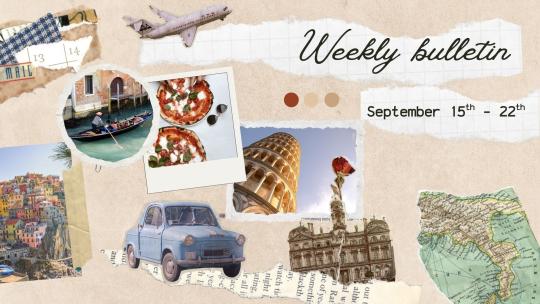 GEO Weekly bulletin September, 15th