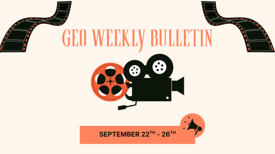GEO Weekly Bulletin September 22th