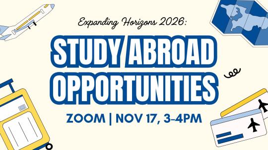 Expanding Horizons 2026 Study Abroad Opportunities 2025