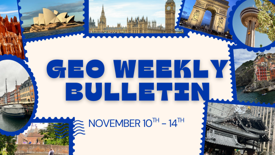 GEO Weekly bulletin November 10